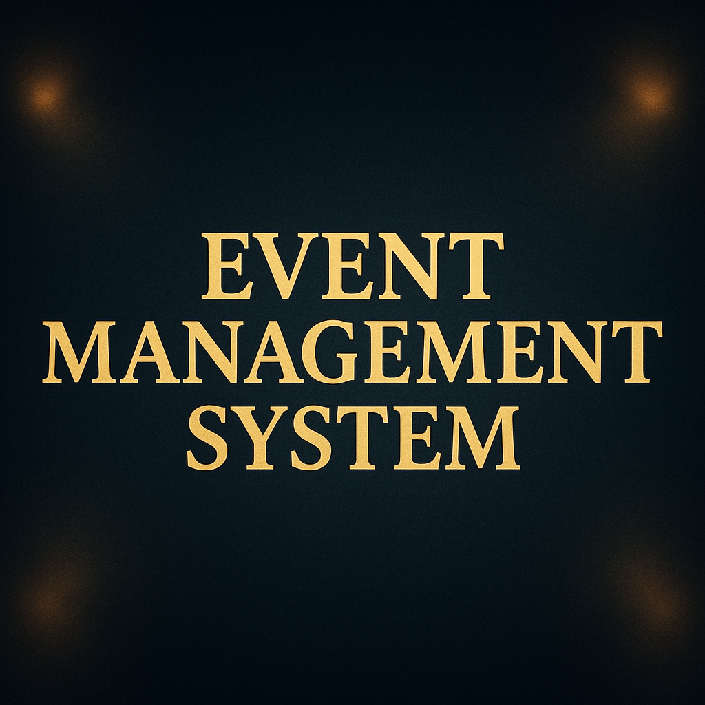 Event Management System Poster
